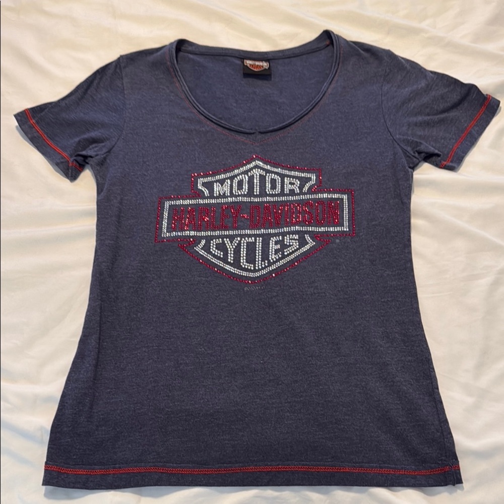 Harley-Davidson Blue Short Sleeve Tee